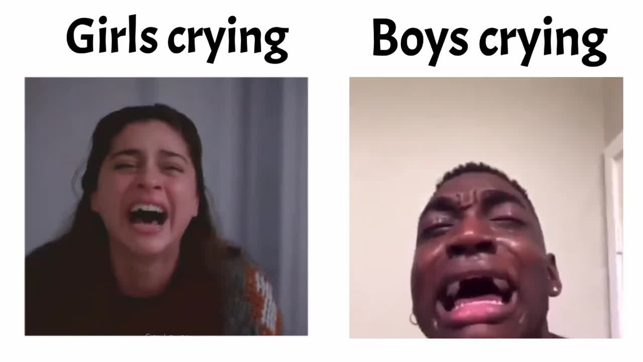 Girls🧕 while crying -Vs- Boys💁 while crying...||BG Battle Memes || #memes #rumble...