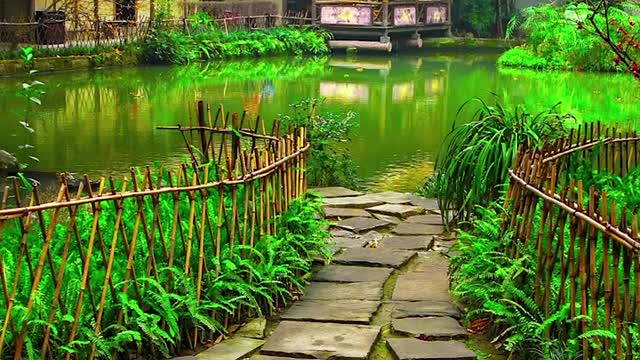 Beautiful style not courtyard, characteristic scenery
