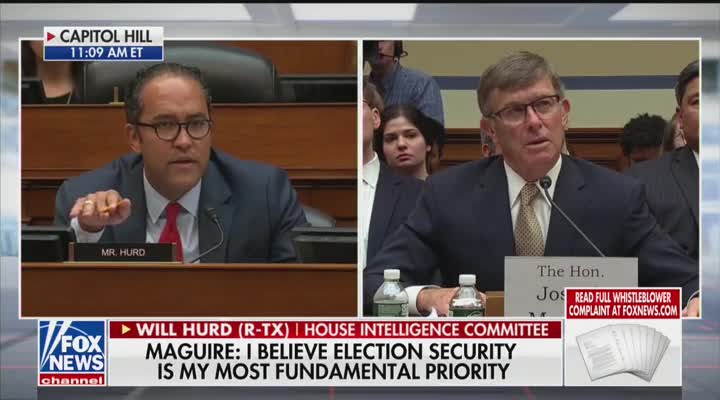 Hurd questions acting DNI in whistleblower hearing