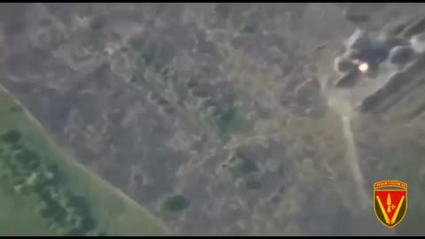 Destruction of the invaders' positions by artillery