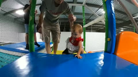 Ivy at the indoor playground