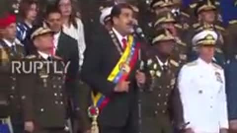 Is this an assassination attempt on Venezuela President?!