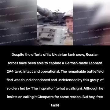 Russian troops capture German Leopard & US Bradley