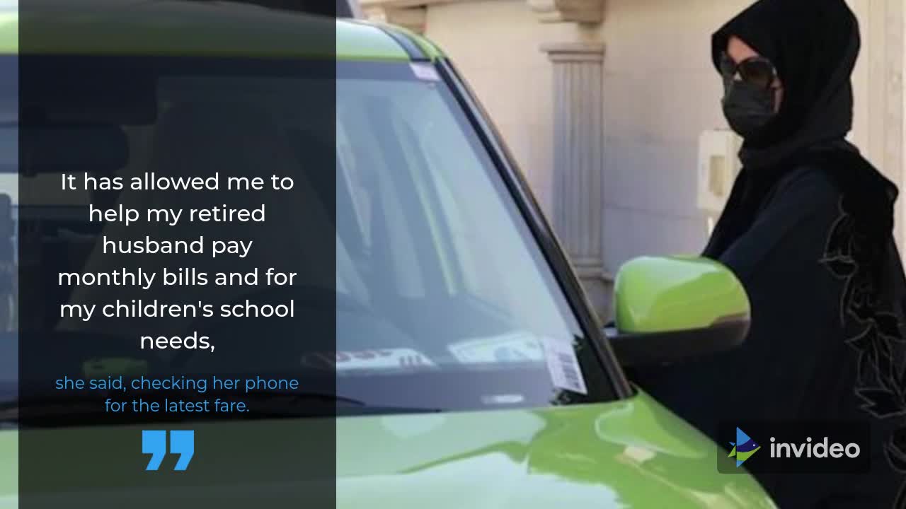 Saudi women are driving for extra money as costs rise.