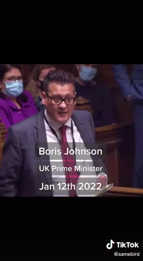 Boris Johnson MUST RESIGN "One rule for him and another for the rest of us"