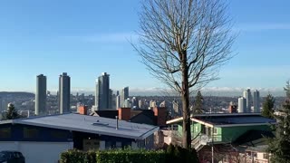 The view of Vancouver from North Burnaby Canada