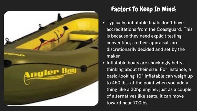 How To Choose Inflatable Boats?