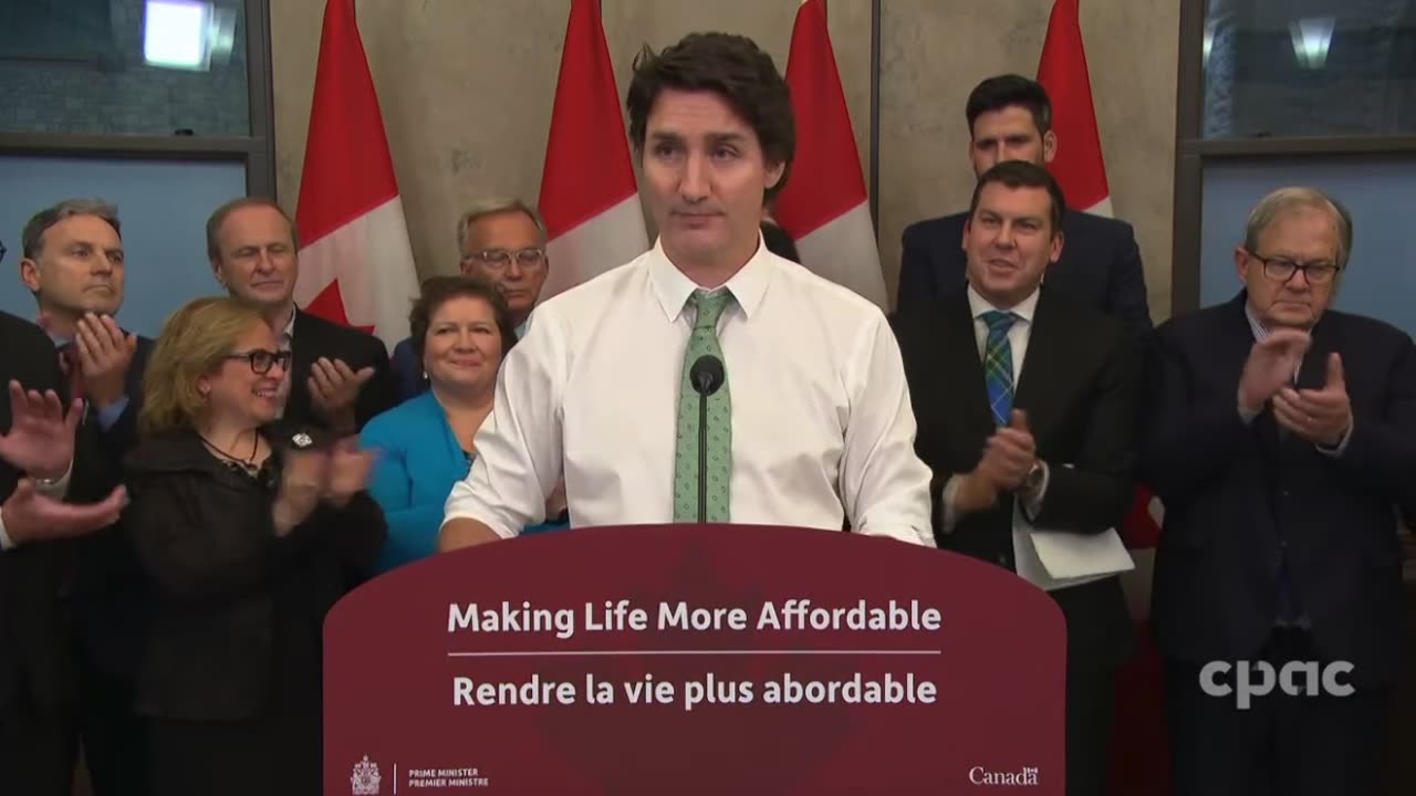 Trudeau: "Today we are announcing a 3-year pause on the federal pollution price on heating oil..."