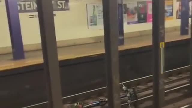 Just now. Terrorist attack, possibly BLM tries to blow up train in NYC.