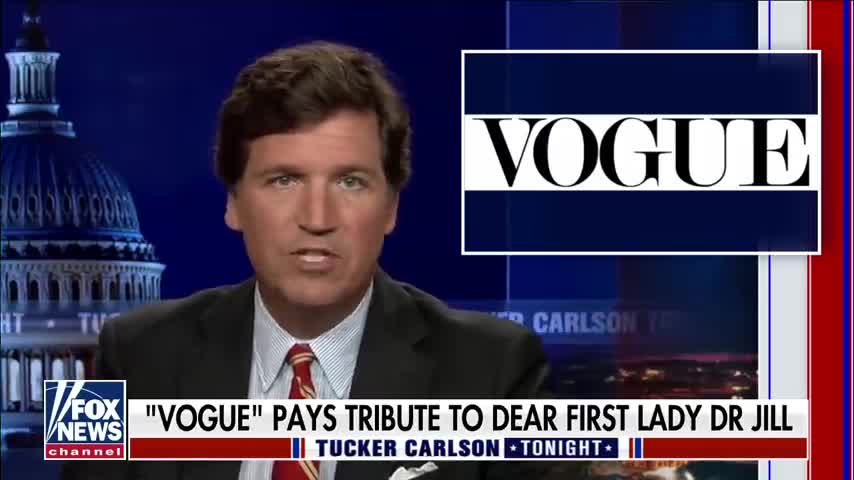 Tucker compares Vogue's coverage of Dr. Jill to North Korea state media