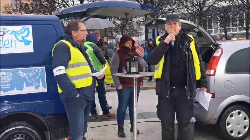 61. MAHNWACHE - BAUTZEN, 04 04 2022 - Redebeiträge Veranstalter VEIT und EDGAR zur aktuellen Lage