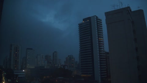 Gloomy city