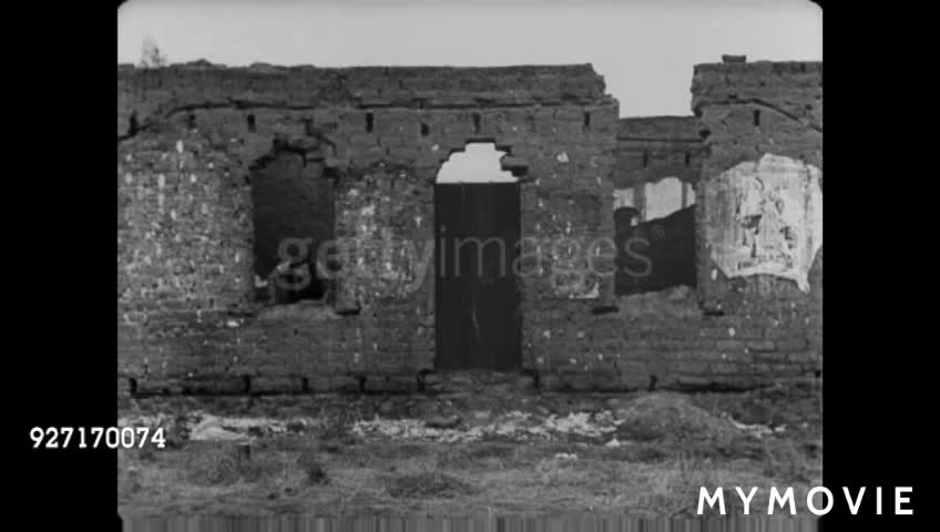 dog chases man BUSTER KEATON in abandoned building while friend gets help ||amazing clips|