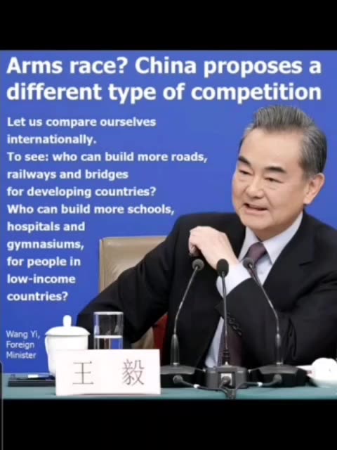 Arms race? China proposes a different type of competition...