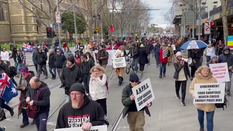 Melbourne freedom Rally 16 July 2022