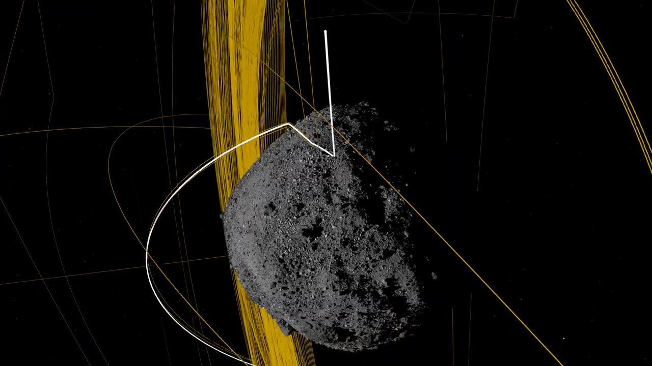 OSIRIS-REx Slings Orbital Web Around Asteroid to Capture Sample 4K