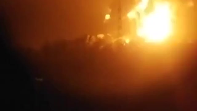 Ukraine War - War in Ukraine - New video from Vasilkov. Thick pillars of smoke in the sky and intense fire