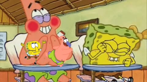 SpongeBob And Patrick Are Pretending To Be Imposters While Two Kids Make Fun Of QAnon 😂