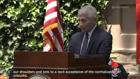 Fauci Warns of "Normalization of Untruths" at Princeton University 2022 Class Ceremony