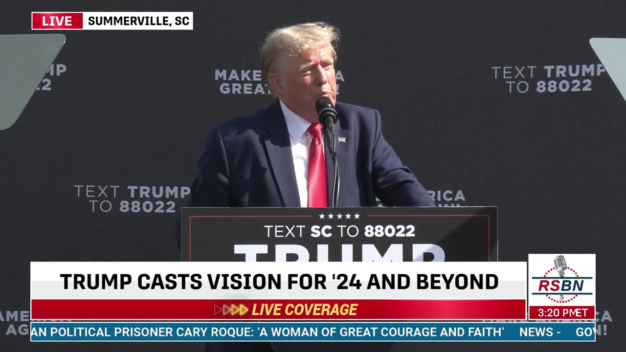 FULL SPEECH: President Donald J. Trump to Deliver Remarks In Summerville, SC - 9/25/2023