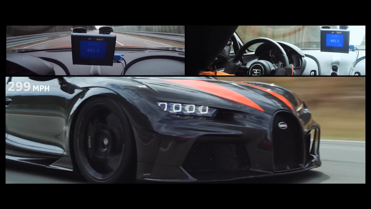 490+ kilometers per hour | Bugatti Chiron | Speed record