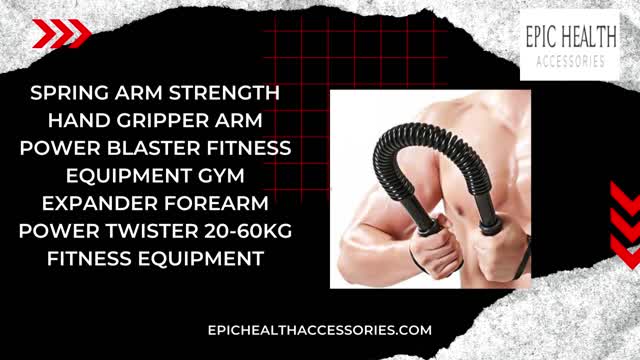 Spring Arm Strength Hand Gripper | Best Gym Equipment for Home | Epic Health Accessories