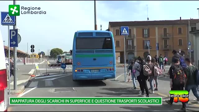 Regione Lombardia: mappatura scarichi in superficie e trasporti scolastici