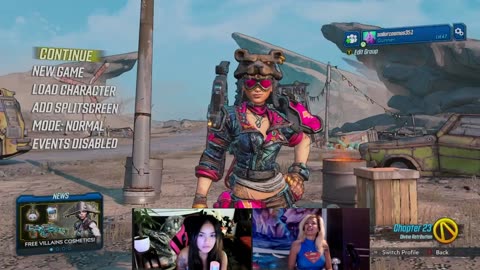 Slaughter SHAFT Shoostings in Borderlands 3 - Sister Gamer Girls as MOZE (gunner) and Amara (siren)