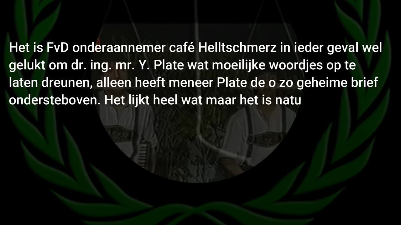 FVD YOURIST DOET INTERESSANT DHR PLATE DOET MANIPULATIEF FVD TRUCJE EN LEEST 'OP DE KOP'.