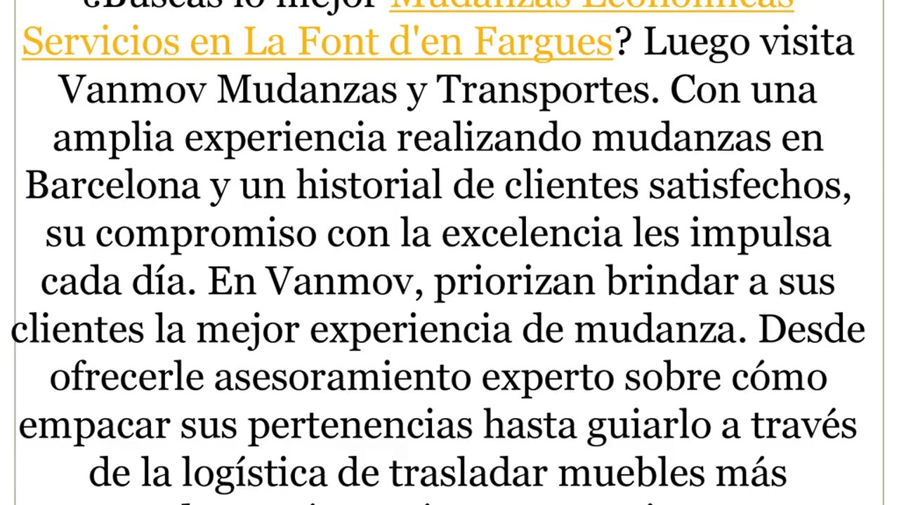 Consigue los mejores Mudanzas nacionales Servicios en La Font d'en Fargues