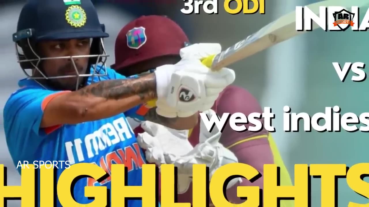 West Indies vs India 3rd ODI match highlights in hd quality