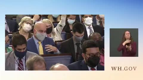 Reporter asks Psaki if the president is "going to hold another news conference?"