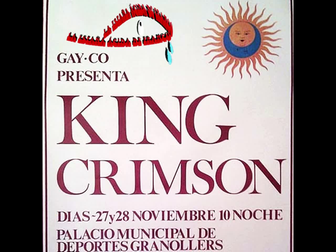 KING CRIMSON - Barcelona 1973 granollers Spain