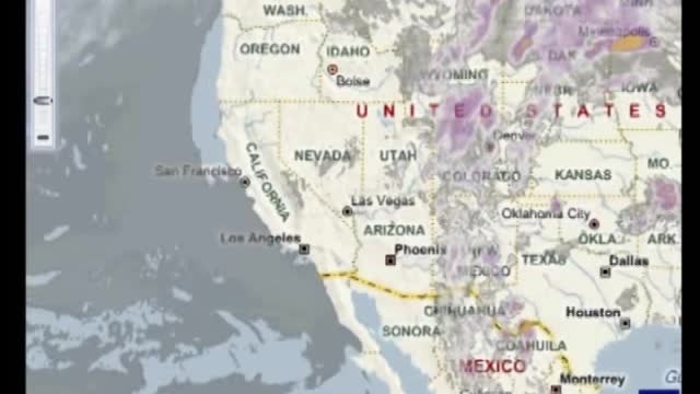 Chemtrail Blockade Us West Coast, Pacific, Satellite Time Lapse - Frequency Fence
