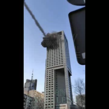 Russia's missiles hit a major building in Ukraine