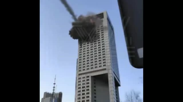 Russia's missiles hit a major building in Ukraine