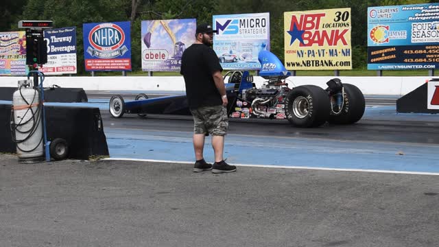 Melissa's first pass for NHRA Super Comp