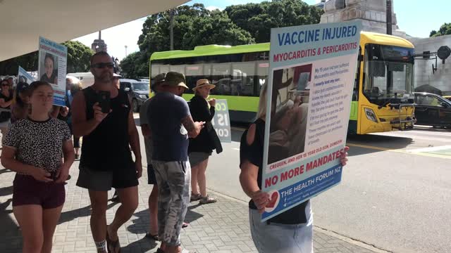Injury procession - Wellington Protest 2022