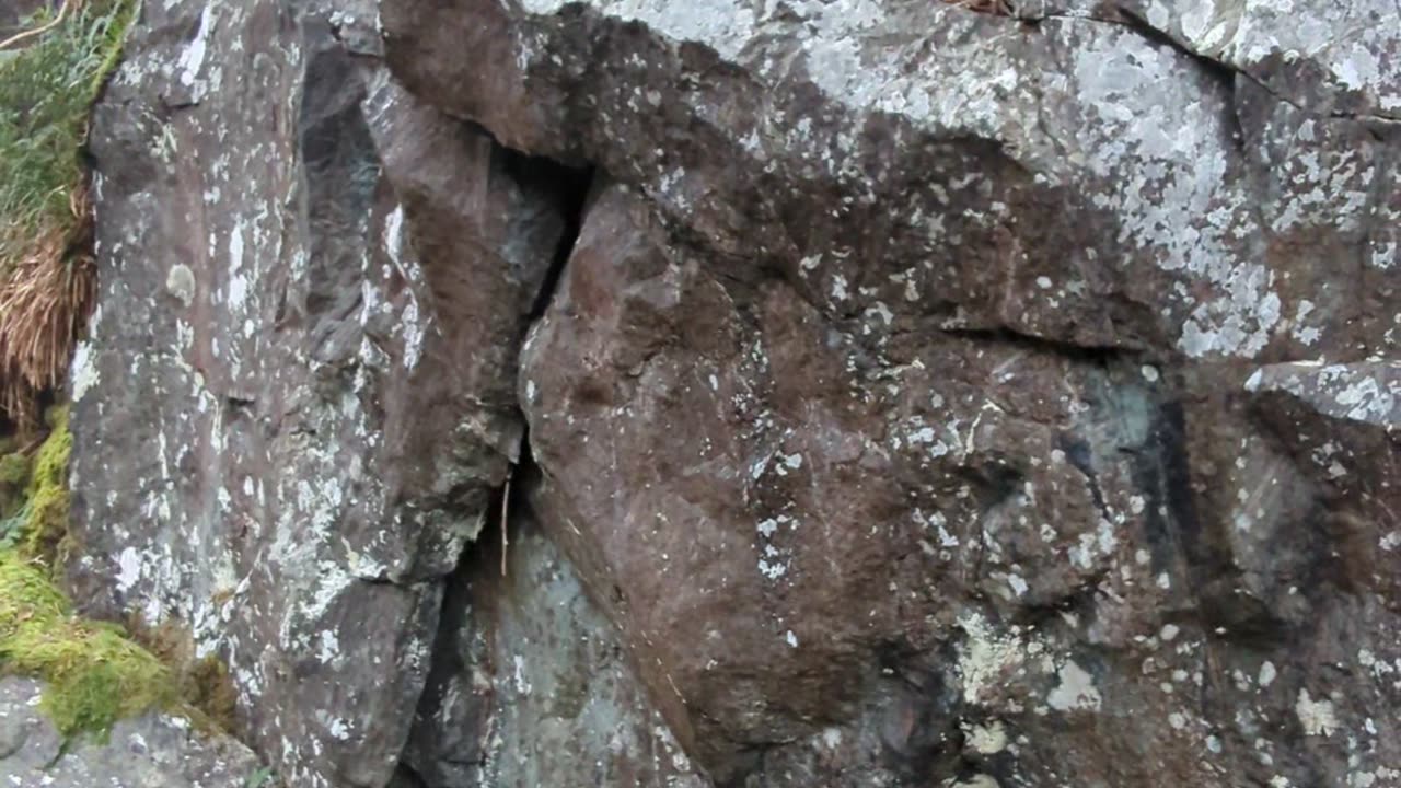Wicklow, Devil'glen walk rock formations, Ireland