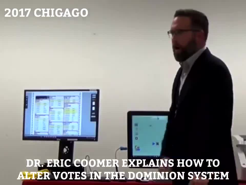 Eric 'Antifa' Coomer explains how to alter votes in the Dominion Voting System in 2017