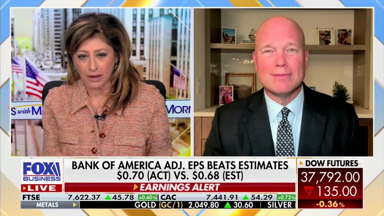 Matt Whitaker on Mornings With Maria Bartiromo - Fox Business 01.12.2024