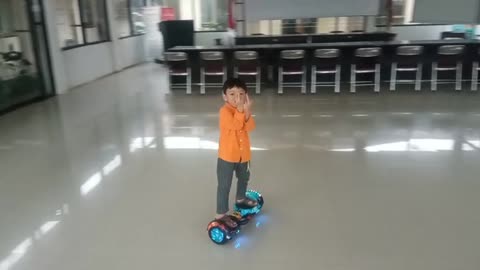 Dancing kids hoverboard