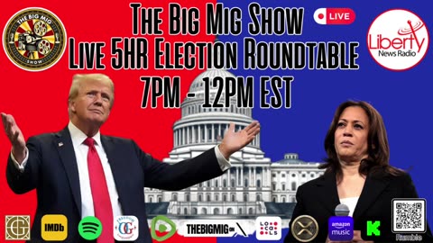 "Election RoundTable 2024," The Big Mig,Just Jodie, Liberty News Radio & A Panel of Notable Experts