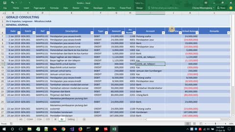 Membuat aplikasi akuntansi berbasis Excel - vid 9 - Checker and Conditional Formatting