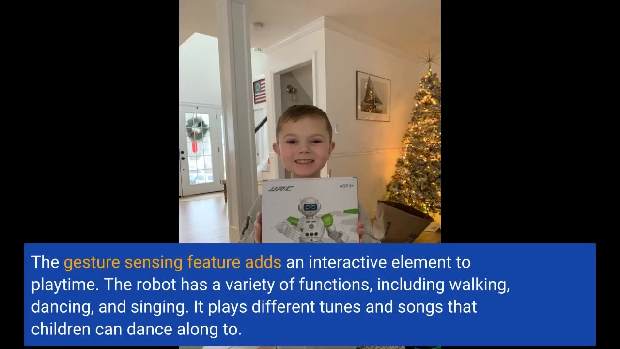 KingsDragon Robots Toy for Kids, RC Gesture Sensing Toy, Interactive Walking Singing Dancing Ro...