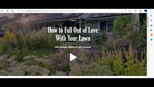 NY Times opinion piece says to kill your lawn