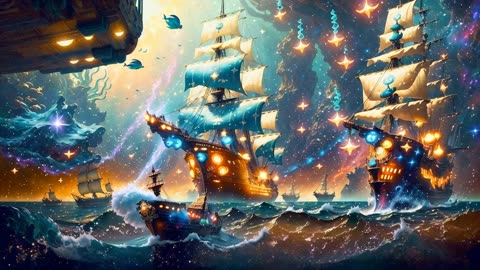 Ships in the cosmos!