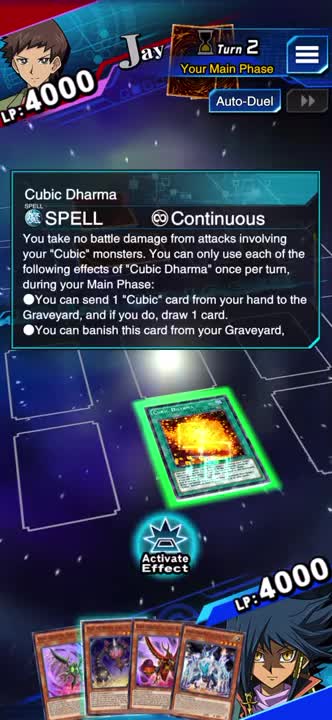 Yu-Gi-Oh! Duel Links - Cubic Dharma Gameplay (Dimensional Disaster UR Card)