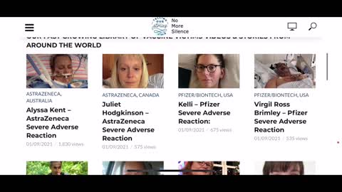 No More Silence - Vaccine Side Effects and Deaths