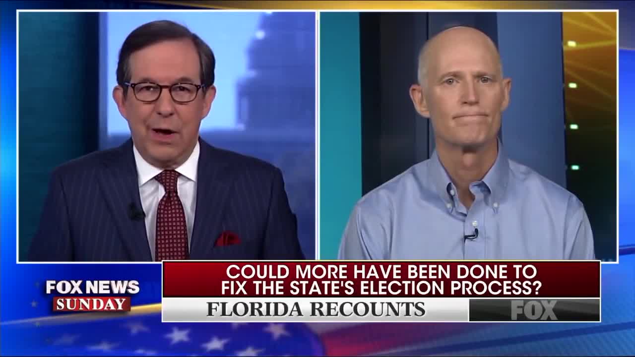 Rick Scott comments on Broward County SOE on Fox News Sunday